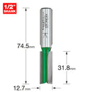 Trend Tools C022X1/2TC Two Flute Cutter 12.7Mm Diameter