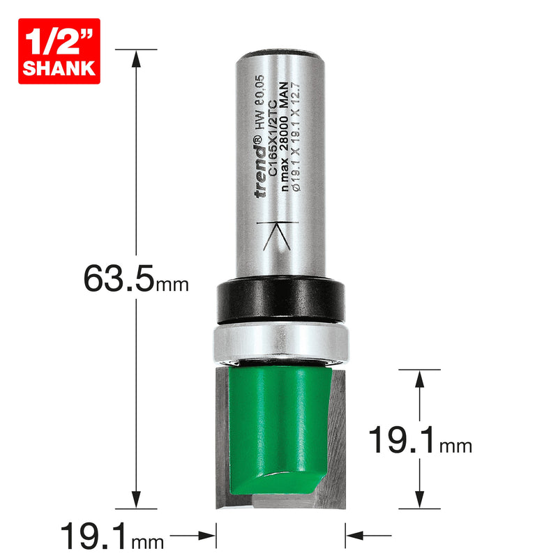 Trend Tools C165X1/2TC Profiler 19.1Mm Diameter X19.1Mm Cut