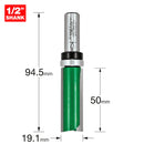 Trend Tools C166X1/2TC Profiler 19.1Mm Diameter X 50Mm Cut