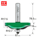 Trend Tools C169X1/2TC Bearing Guided Ogee Panel 17.5Mm Radius