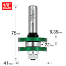 Trend Tools C158X1/2TC Tongue And Groover Set 41Mm Diameter