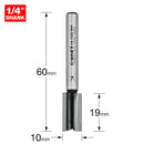 Trend Tools TR09X1/4TC Two Flute Cutter 10Mm Diameter