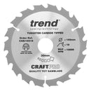 Trend Tools CSB/16518 Trend Wood Circular Saw Blade 165Mm X 30Mm X 18T