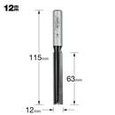 Trend Tools TR37X12MMTC Straight 12Mm Diameter X 63Mm X 115Mm Ol