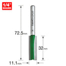 Trend Tools C018AX1/4TC Two Flute Cutter 11.1Mm Diameter