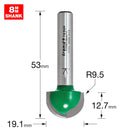 Trend Tools C056X8MMTC Radius 9.5Mm Radius X 19.1Mm Diameter