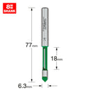 Trend Tools C135X8MMTC Pierce Trim 6.3Mm Diameter X 18Mm Cut