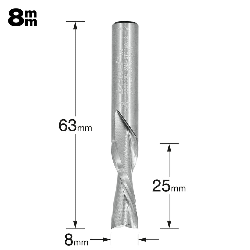Trend Tools S55/06LHX8MMSTC Spiral Down-Cut  8Mm Diameter