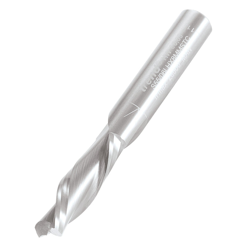 Trend Tools S55/06LHX8MMSTC Spiral Down-Cut  8Mm Diameter