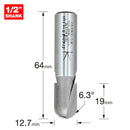 Trend Tools 12/6X1/2TC Radius Cutter 6.3Mm Radius