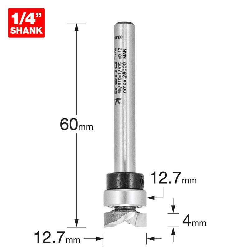 Trend Tools 46/910X1/4TC Guided  Profiler 12.7Mm Dia X 4Mm Cut