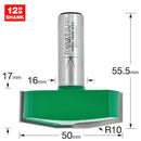 Trend Tools C186X1/2TC Bevel Panel Raiser 10 Degrees 50Mm Diameter