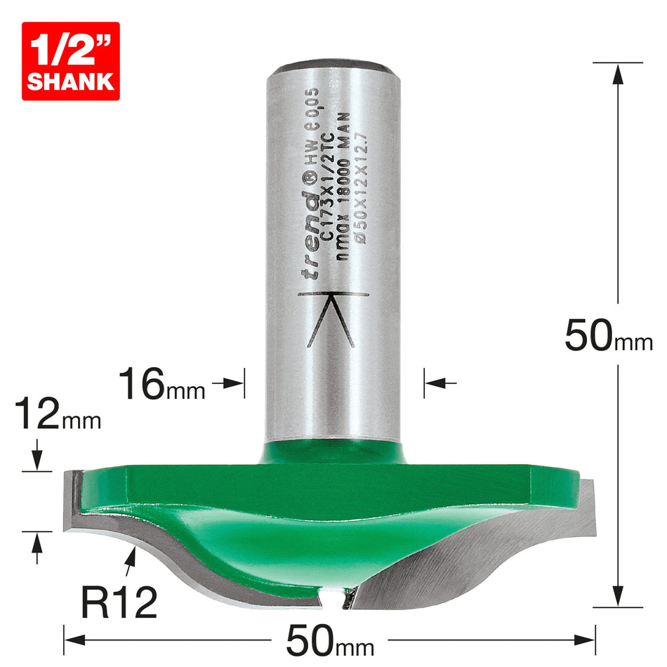 Trend Tools C173X1/2TC Large Panel Raiser Radius 12Mm