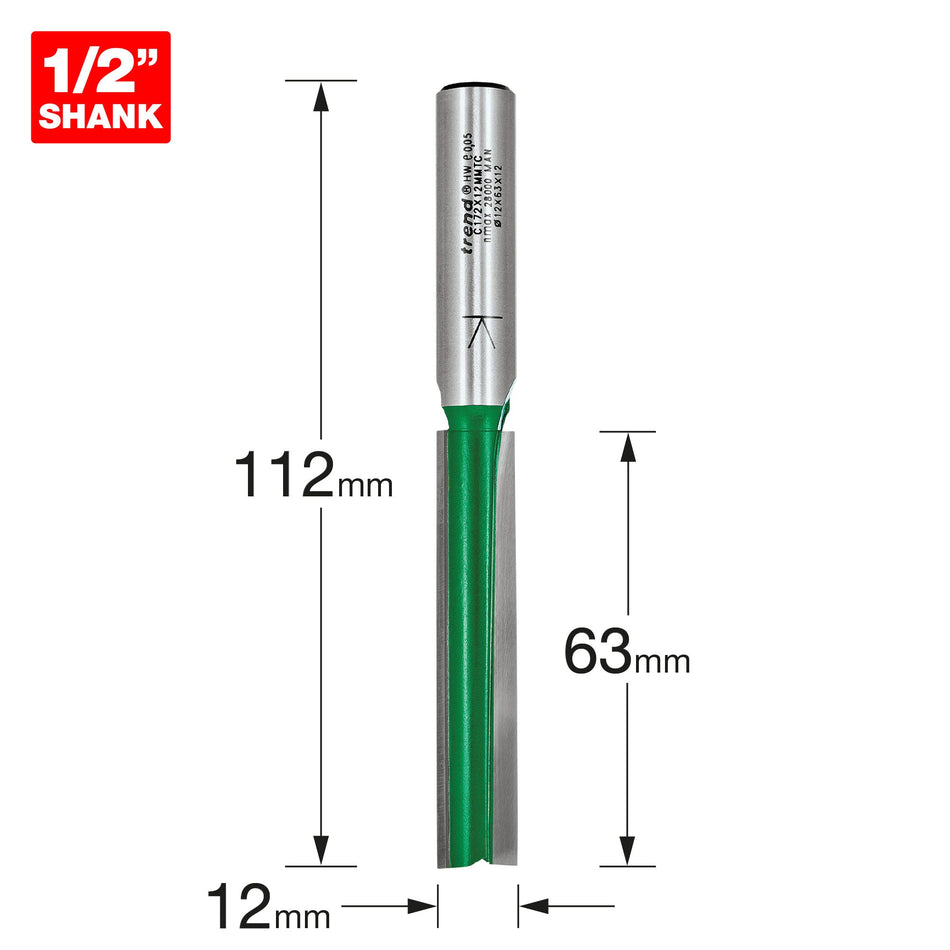 Trend Tools C172X12MMTC Two Flute Cutter 12Mm Diameter