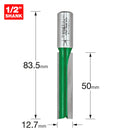Trend Tools C153MX1/2TC Two Flute Cutter 12.7Mm Diameter