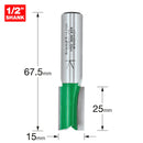 Trend Tools C024AX1/2TC Two Flute Cutter 15Mm Diameter