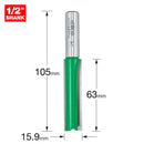 Trend Tools C025EX1/2TC Two Flute Cutter 15.9Mm Diameter