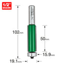 Trend Tools C117BX1/2TC Guided Trimmer 19.1Mm Diameter