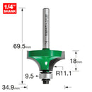 Trend Tools C078AX1/4TC Rounding Ove 11.1Mm Radius X 18Mm Cut