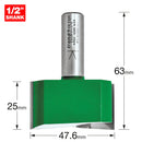 Trend Tools C033VX1/2TC Two Flute Cutter 47.6Mm Diameter