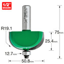 Trend Tools C063BX1/2TC Self Guided Radius 19.1Mm