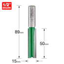 Trend Tools C024CX1/2TC Two Flute Cutter 15Mm Diameter
