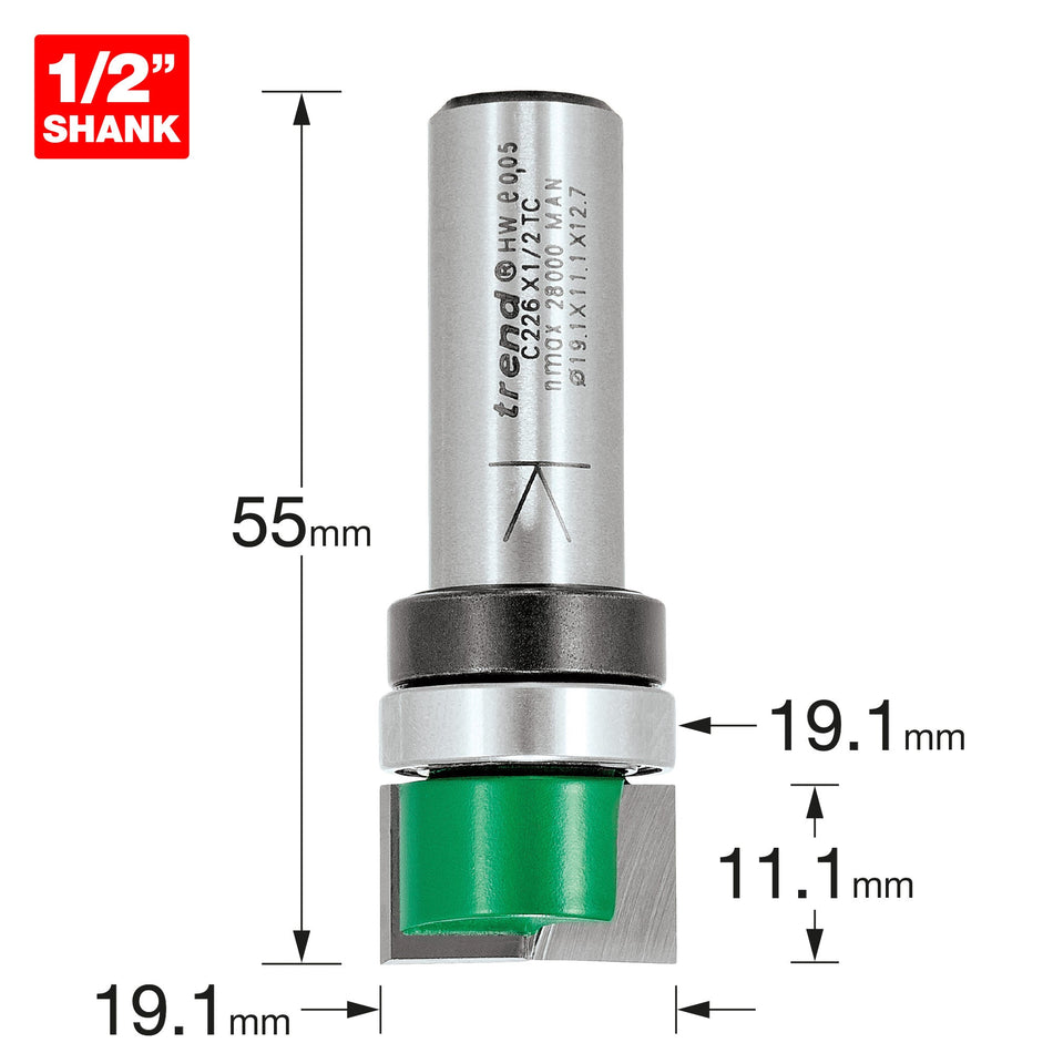 Trend Tools C226X1/2TC Guided Housing Cutter