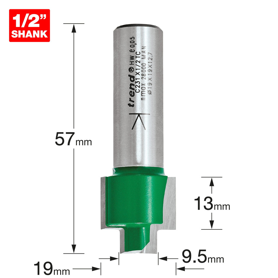 Trend Tools C231X1/2TC 19Mm Rebater