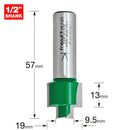 Trend Tools C231X1/2TC 19Mm Rebater