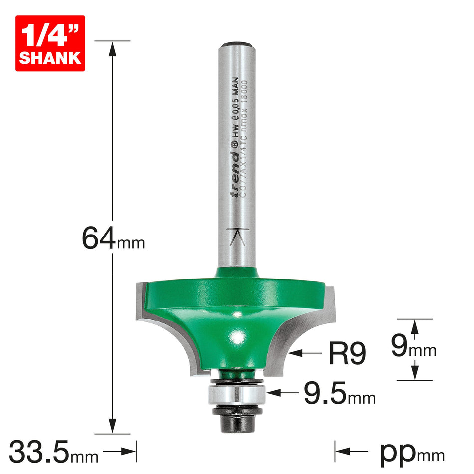 Trend Tools C077AX1/4TC Shoulder Profile Cutter