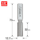 Trend Tools 3/81DCX1/2TC Two Flute Cutter 12.7Mm Diameter