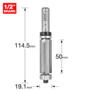 Trend Tools 46/501X1/2TC Double Guided Trim Profile Cutter Four Flute