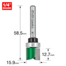 Trend Tools C121EX1/4TC Template Profile 15.9Mm Diameter