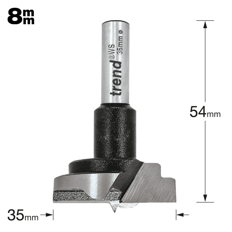 Trend Tools T420/35X8MMWS Cylindrical Boring Bit 35Mm Ws