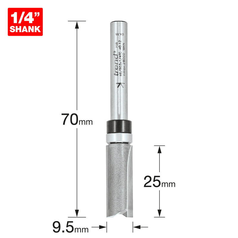 Trend Tools 46/903X1/4TC Guided Profiler 9.5Mm Dia X 25Mm