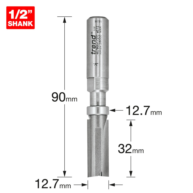 Trend Tools 46/96AX1/2TC Guided Profiler 12.7Mm Dia X 32Mm