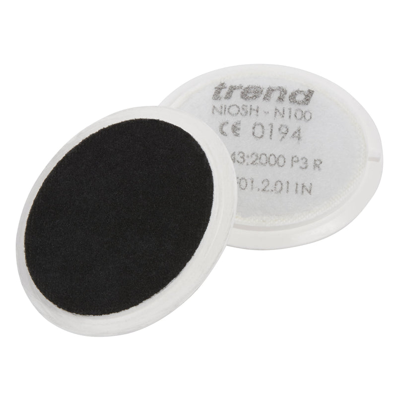 Trend Tools STEALTH/3 Trend Air Stealth Respiratory Mask Replacement Set Of Charcoal Filters.