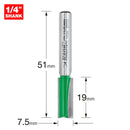 Trend Tools C010AX1/4TC Two Flute Cutter 7.5Mm Diameter