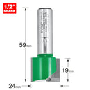 Trend Tools C032CX1/2TC Two Flute Cutter 24Mm Diameter