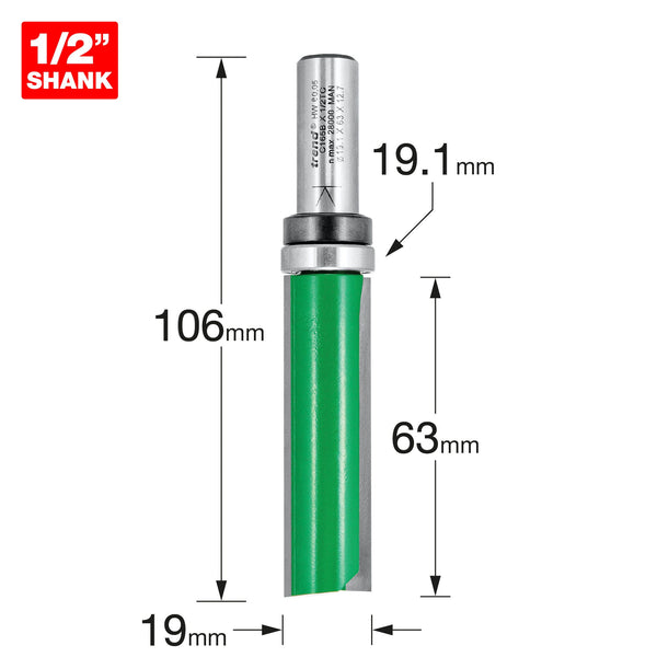 Trend Tools C165BX1/2TC Profiler 19.05Mm Diameter X 63Mm Cut