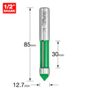 Trend Tools C135AX1/2TC Pierce Trim 12.7Mm Diameter X 30Mm Cut