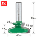 Trend Tools C282X1/2TC Trend Craftpro 1/2In Drawer Pull 2Mm R1 X 4Mm R2