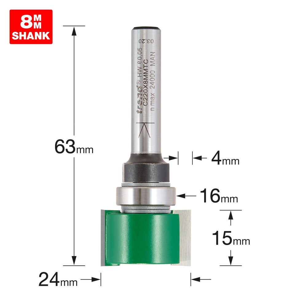 Trend Tools C220X8MMTC Intumescent Cutter 15Mm X 24Mm