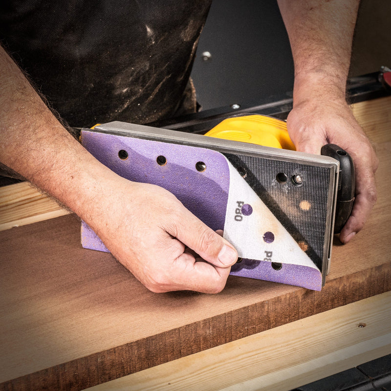 Trend Tools AB/HLF/120A Aluminium Oxide 1/2 Sheet Sanding Sheet 120 Grit 115Mm X 230Mm 10Pc