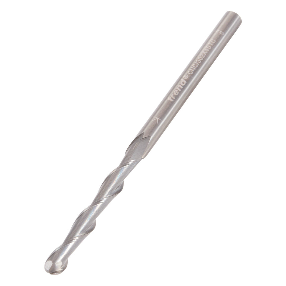 Trend Tools CNC/302X4STC Bullnose Spiral Up-Cut 4Mm Diameter