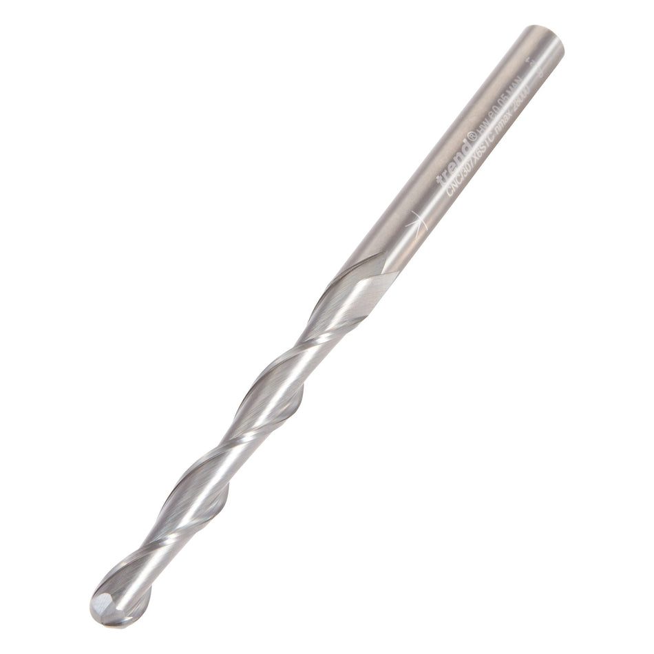 Trend Tools CNC/307X6STC Bullnose Spiral Up-Cut 6Mm Diameter