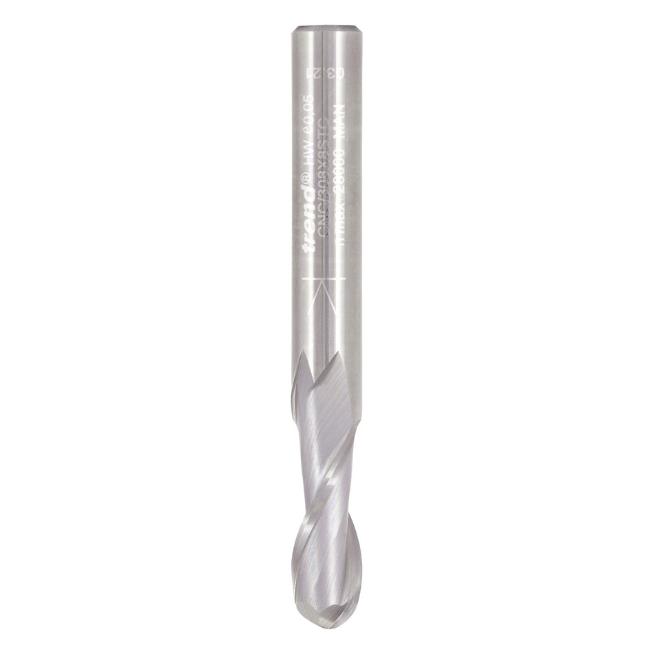 Trend Tools CNC/308X8STC Bullnose Spiral Up-Cut 8Mm Diameter