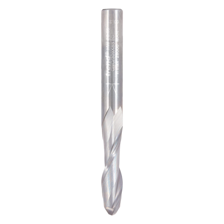 Trend Tools CNC/309X8STC Bullnose Spiral Up-Cut 4Mm Diameter