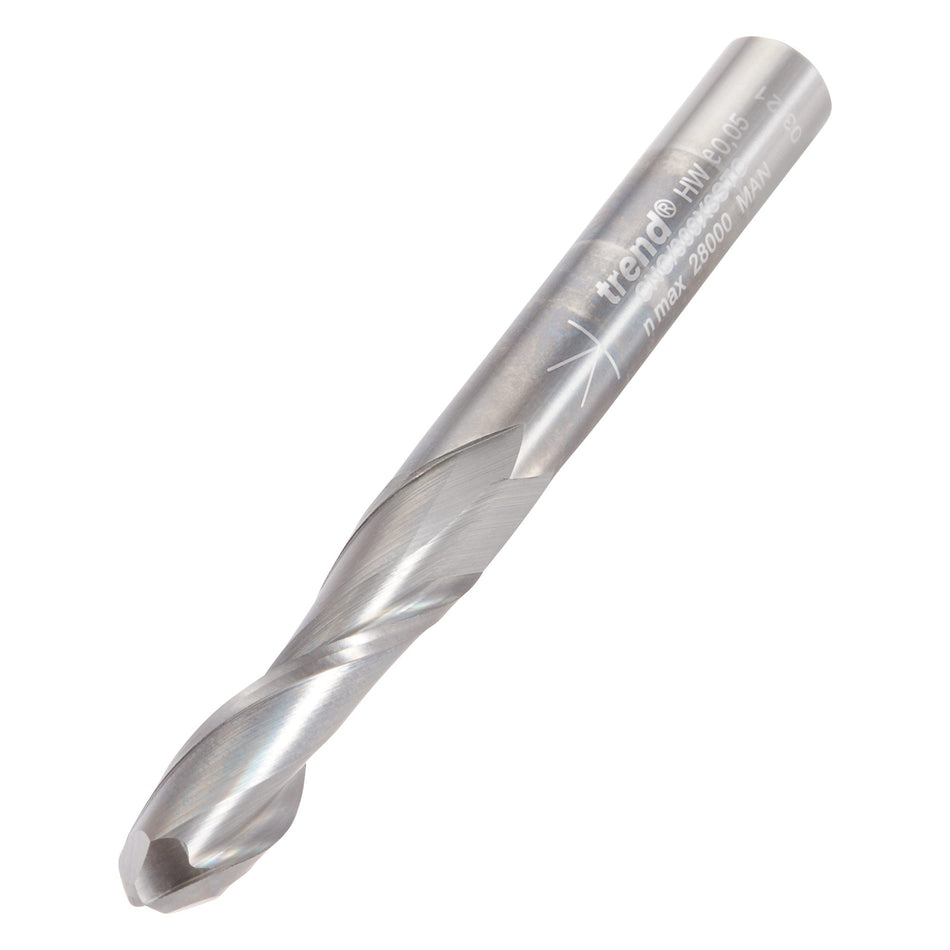Trend Tools CNC/309X8STC Bullnose Spiral Up-Cut 4Mm Diameter
