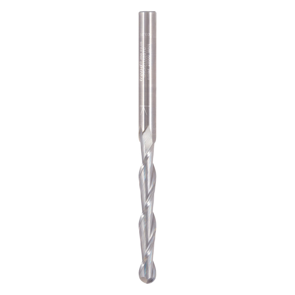 Trend Tools CNC/311X8STC Bullnose Spiral Up-Cut 8Mm Diameter
